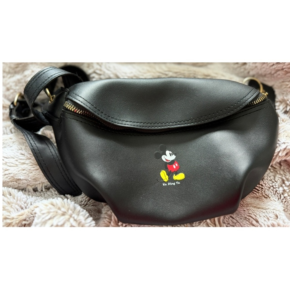Disney Black Fanny Pack Bag with Mickey Mouse - Picture 4 of 12